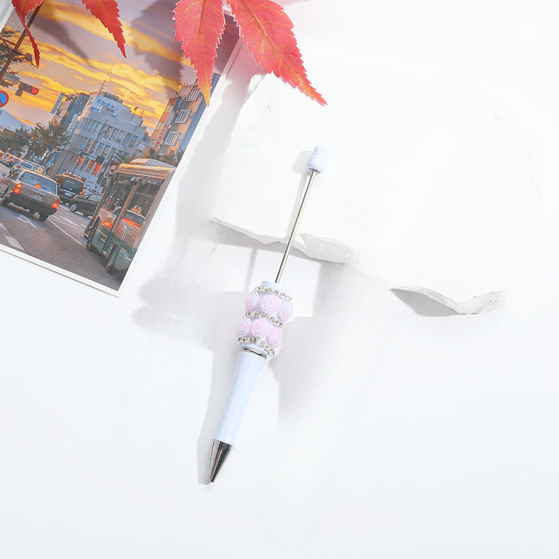 Wholesale Beadable Pens Heavy Duty Rose Diamond Beaded Pens