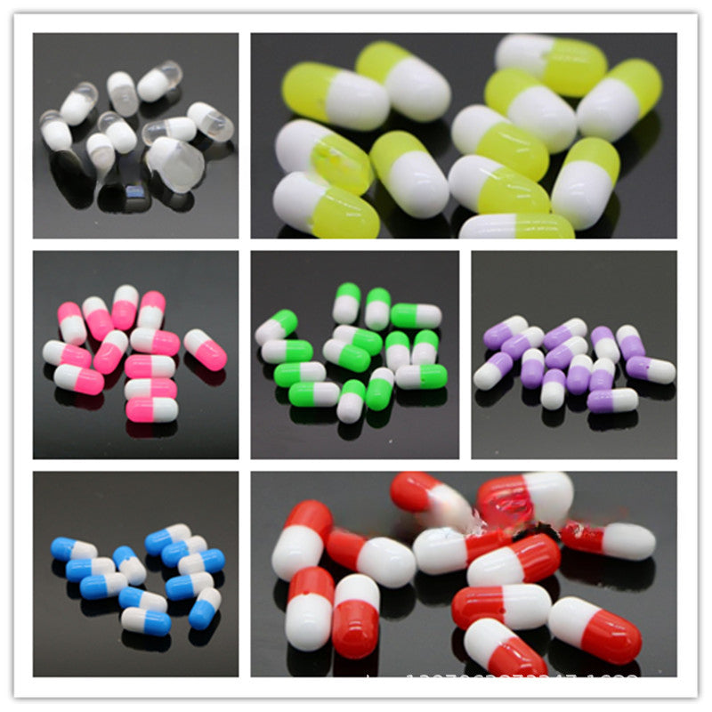 Wholesale 100PCS Dummy Capsule Resin Beads