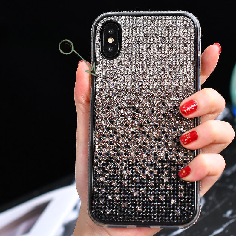 Wholesale Gradient Ribbon Diamond TPU Phone Cases