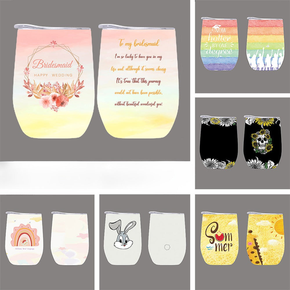 Wholesale Tumbler Car Cup Full Circle Color Printing Car Insulation Ice Bully Cup DIY