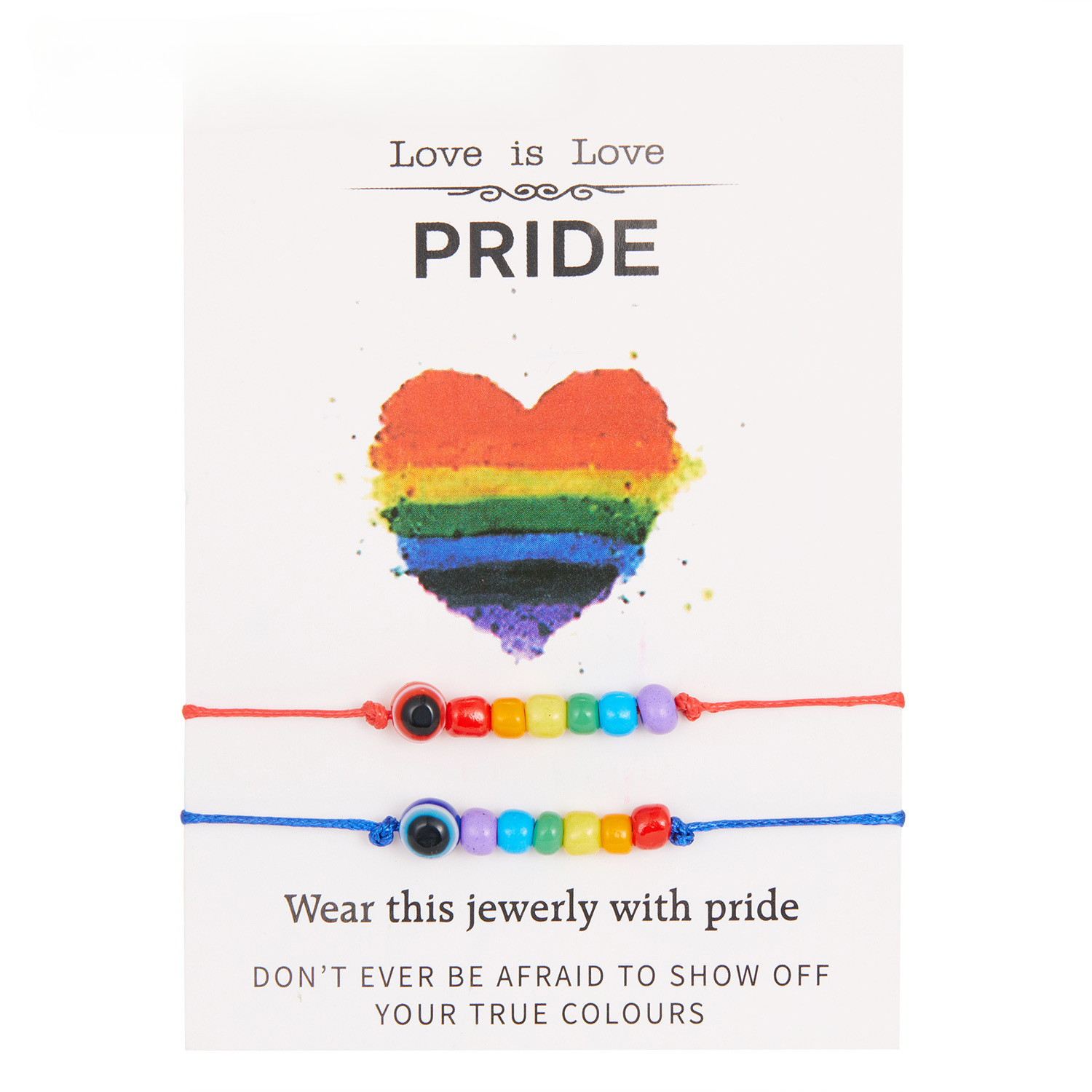 Tarjeta de papel de Rainbow Ojos al por mayor CARJA DE CARIENTES 2 PACK AJUSTE AJUSTABLE AJUSTABLE