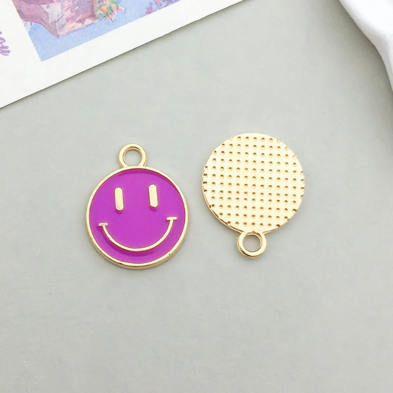 Wholesale Mix 30 Purple Drip Oil Alloy Cute Cartoon Simulation Animal Pendant