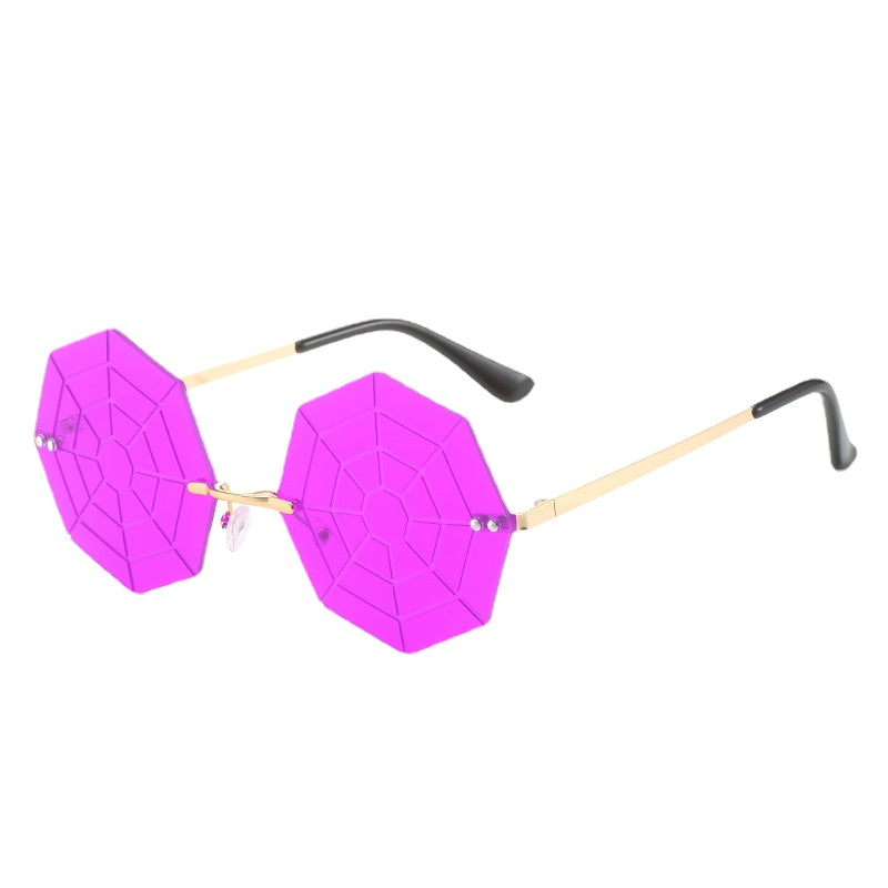 Wholesale Halloween Spider Web PC Sunglasses