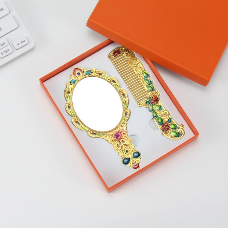 Wholesale Russian Style Retro Peacock Set Mirror