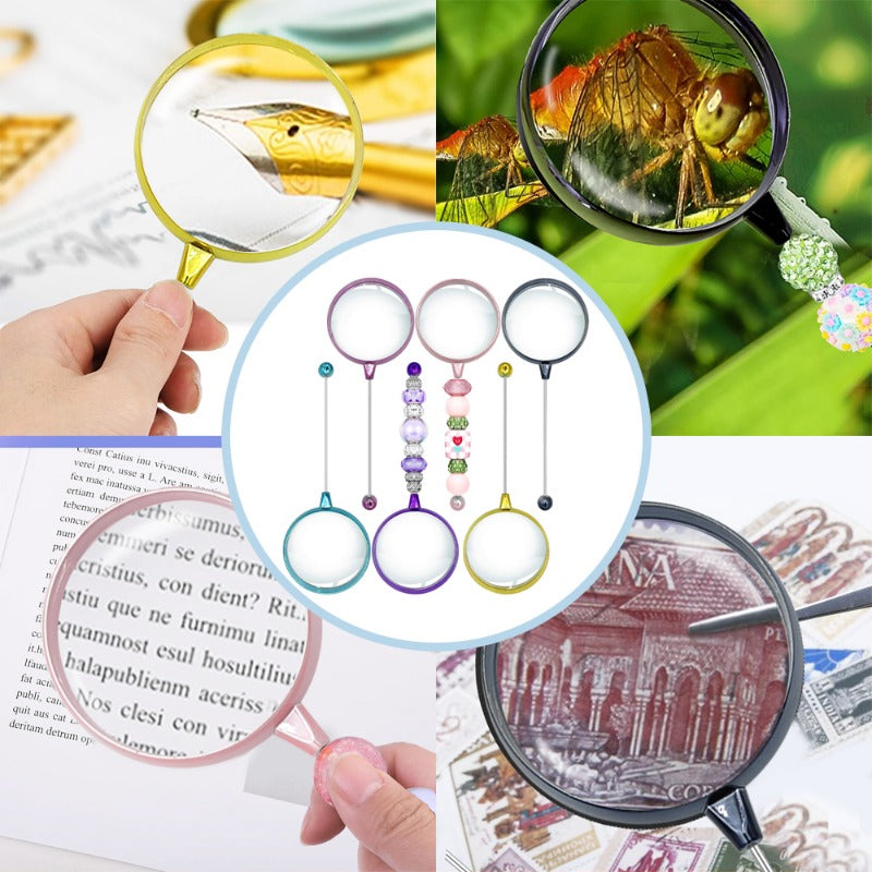 Wholesale Beadable Magnifier DlY Beadable Magnifying Glass School Gifts Teacher Gifts