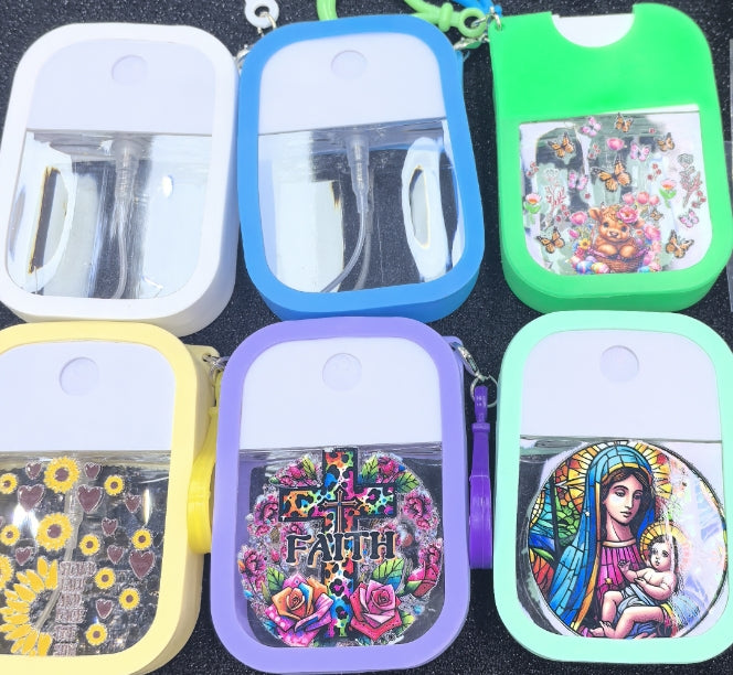 Wholesale Random 38ml/45ml Perfume Spray Bottle With UV DTF Packaging Stickers For DIY