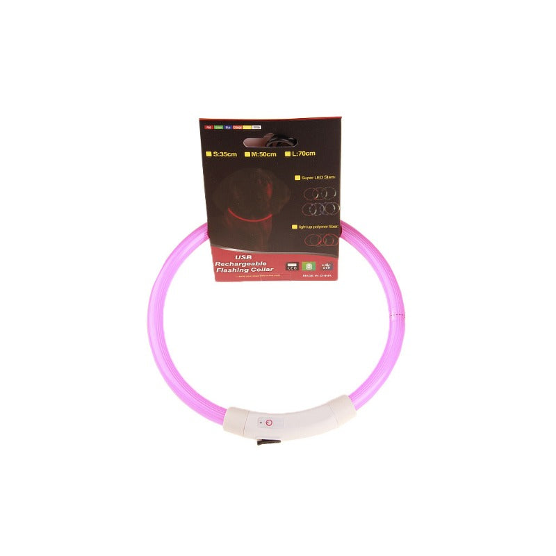 Wholesale Polyester LED Pet Luminous Collar USB Charging Collar
