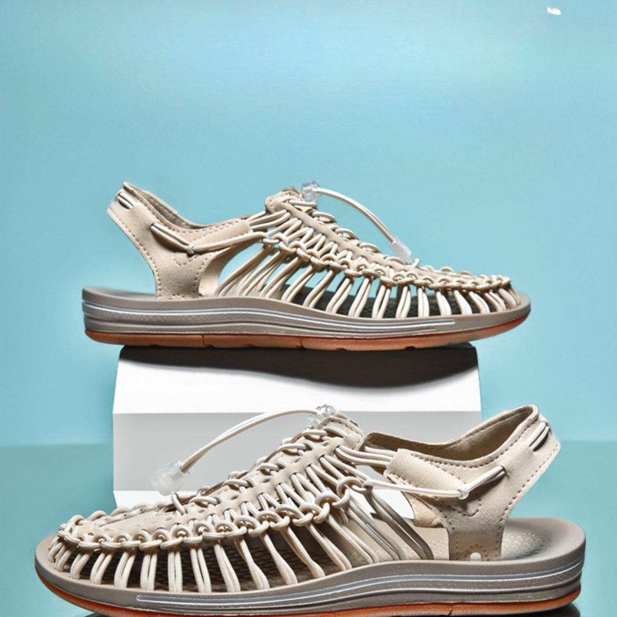 Wholesale Woven Outdoor Hiking Wading Beach Shoes Roman Sandals