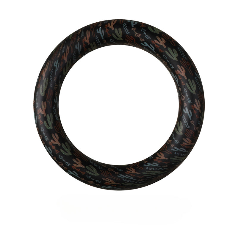 Wholesale 20pcs Silicone Bead Ring Keychain Beaded Jewelry Children DIY Handmade Silicone Bracelet