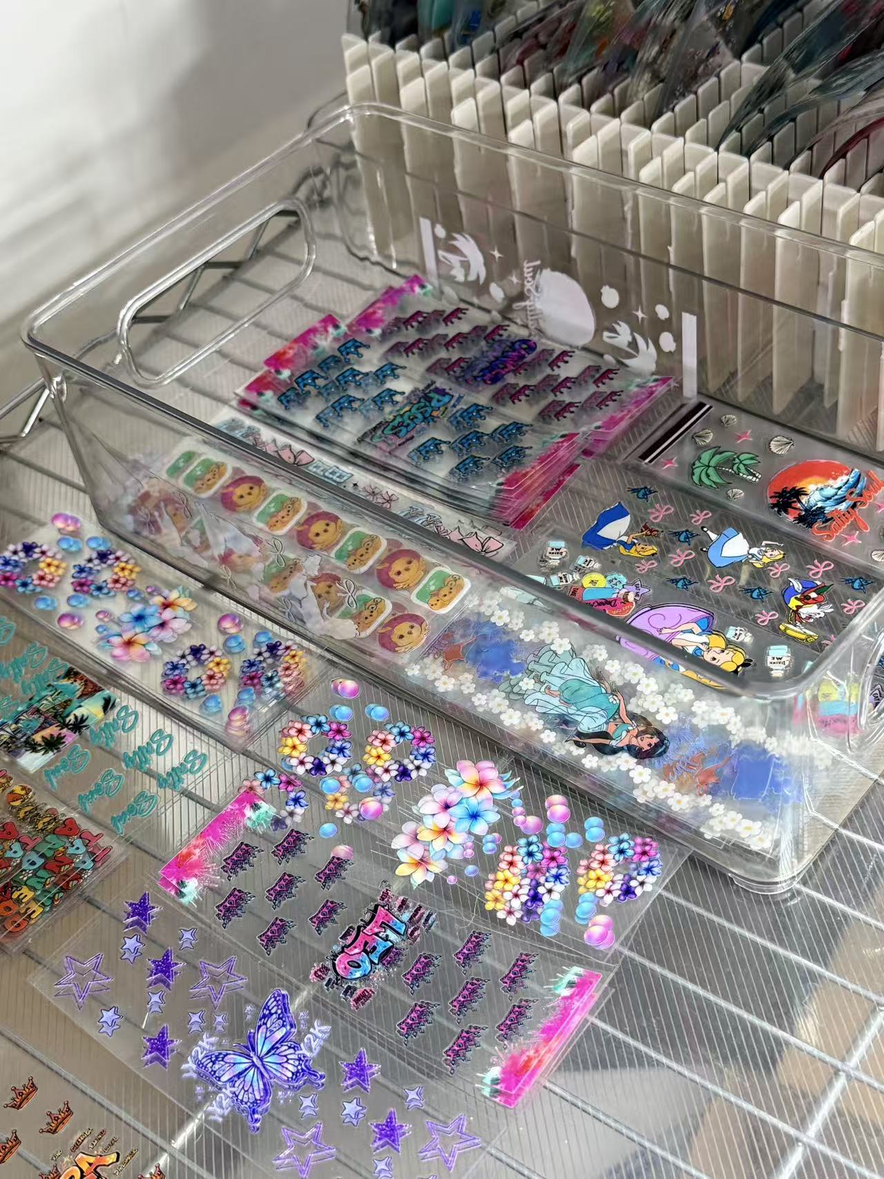 Wholesale Random Stickers 20/50/100pcs UV DTF Wraps & Cartoon Random Styles Pen Stickers for Crafts & Random Color Pen