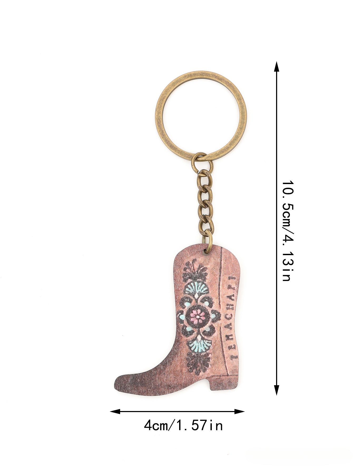 Wholesale of Zinc Alloy Keychains for Western Style Boots