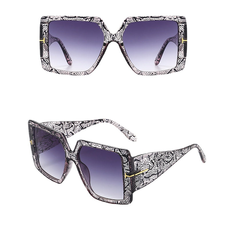 Wholesale New Square Big Frame PC Sunglasses