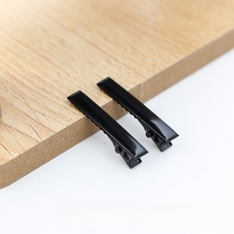 Wholesale 30pcs/pack Handmade Cream Glue DIY Word Clip Hairpin Material Package Accessories