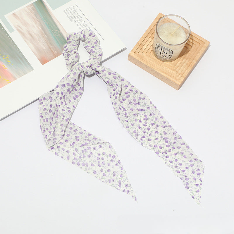 Wholesale of New Fresh Girl Fragmented Flowers Sweet Fabric Hair Scrunchies