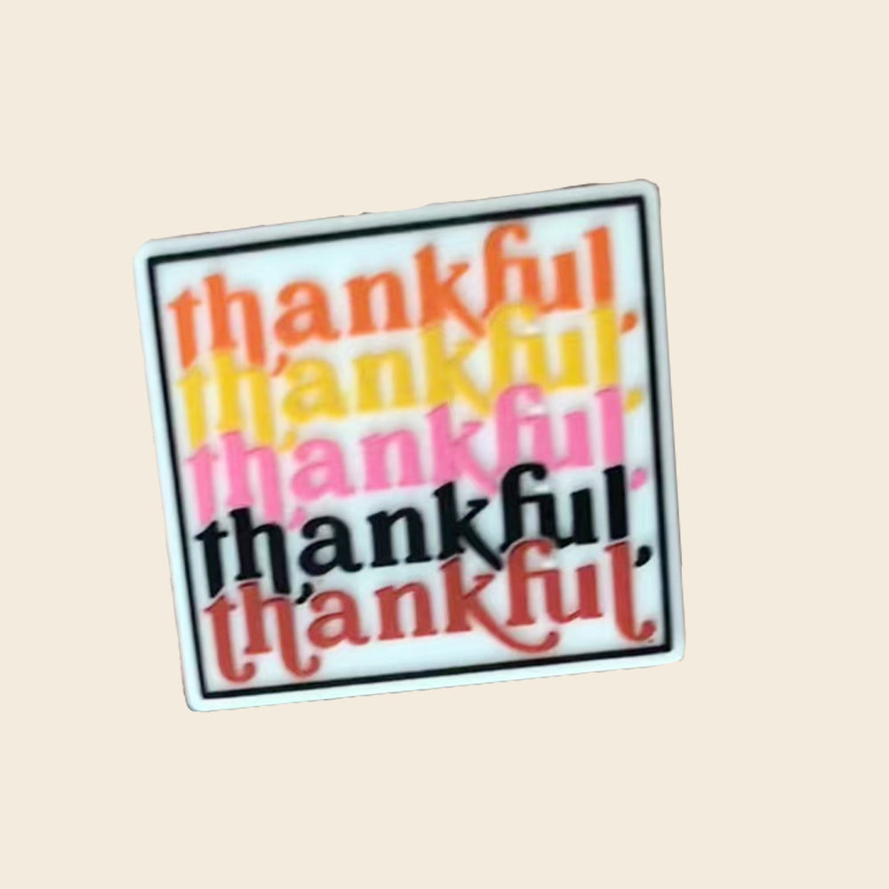 Wholesale 10pcs Cartoon Stop Gesture Pattern Silicone Beads