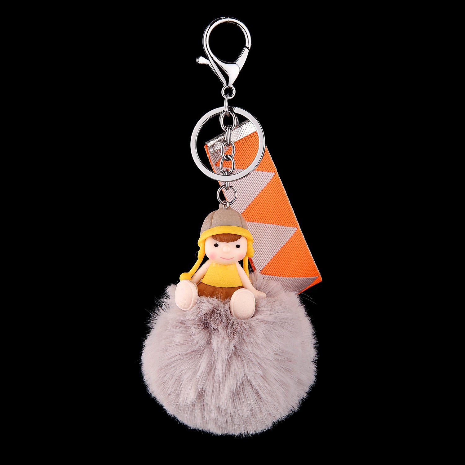 Wholesale Trendy Plush Doll Keychain Cute Keyring Pendant Car Key Accessory Bag Charm