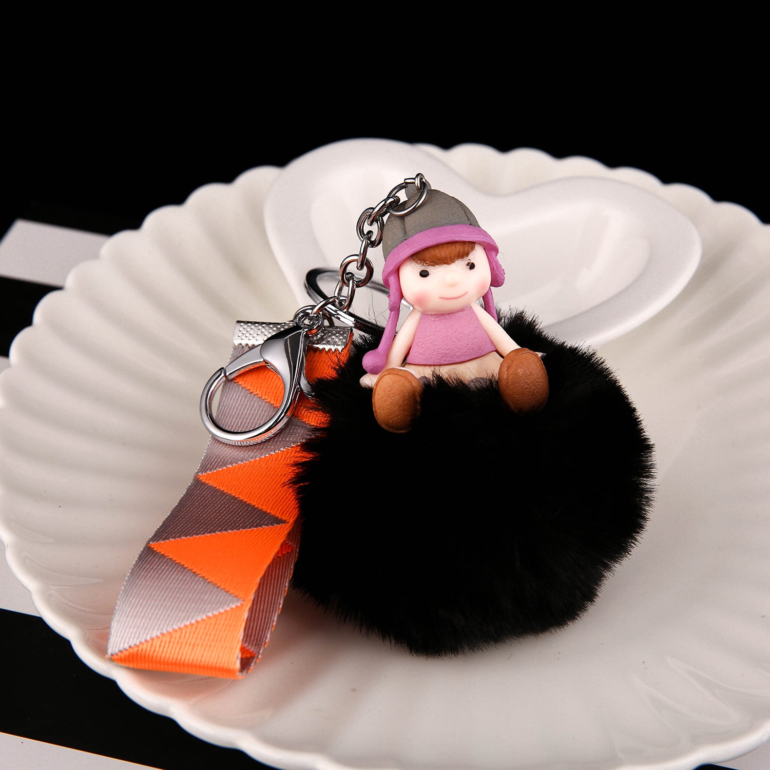 Wholesale Trendy Plush Doll Keychain Cute Keyring Pendant Car Key Accessory Bag Charm
