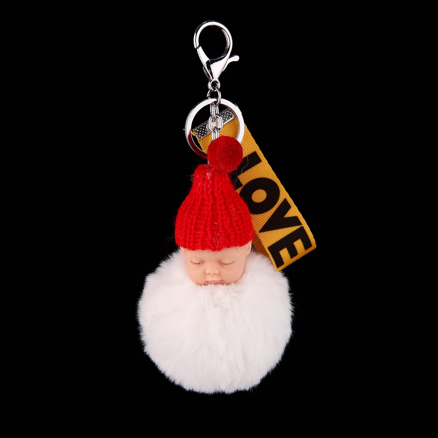 Wholesale Cute Sleeping Doll Plush Keychain Cartoon Plush Ball Pendant Trendy Decorative Accessory For Bag Charm Gift And Boutique Resale