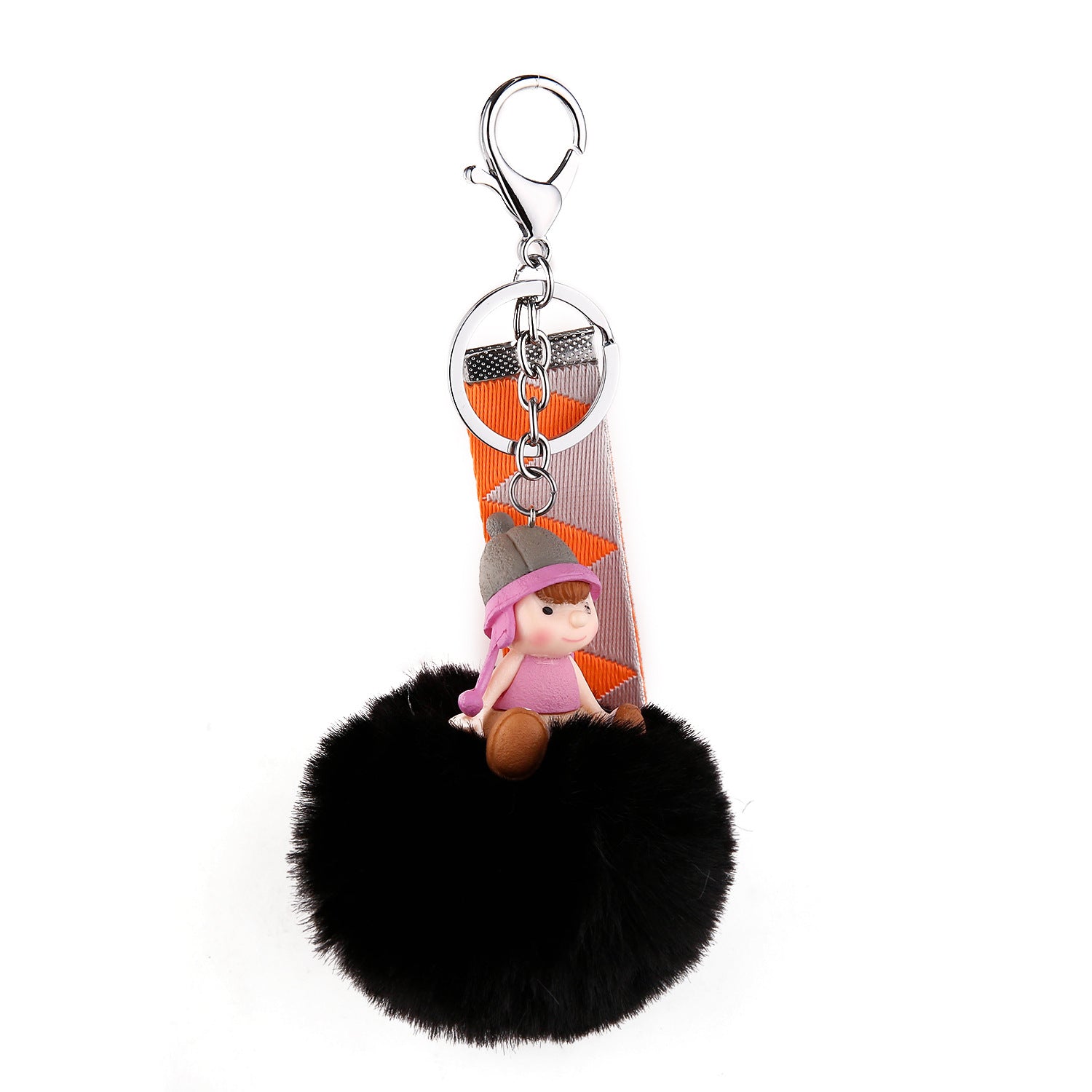 Wholesale Trendy Plush Doll Keychain Cute Keyring Pendant Car Key Accessory Bag Charm