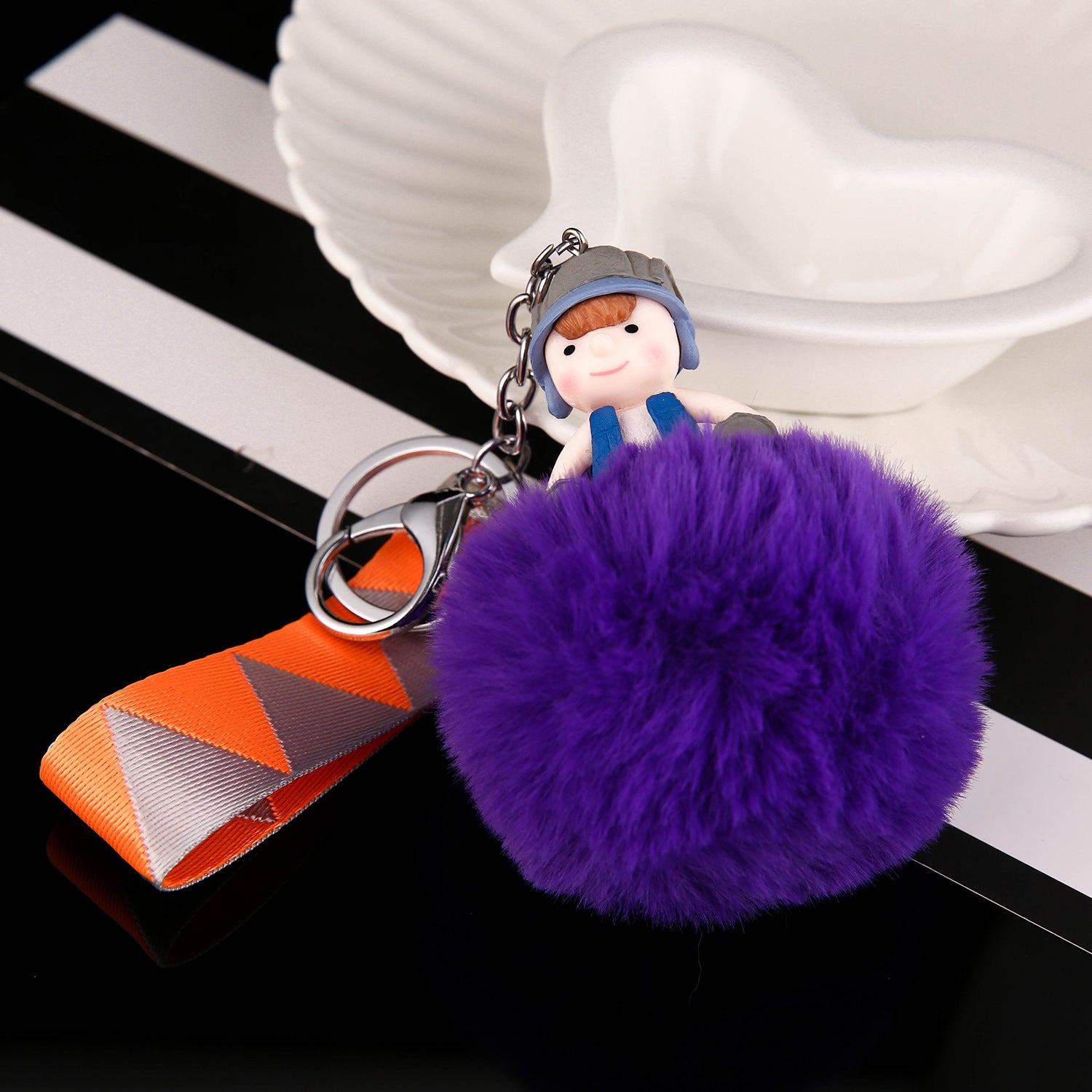 Wholesale Trendy Plush Doll Keychain Cute Keyring Pendant Car Key Accessory Bag Charm