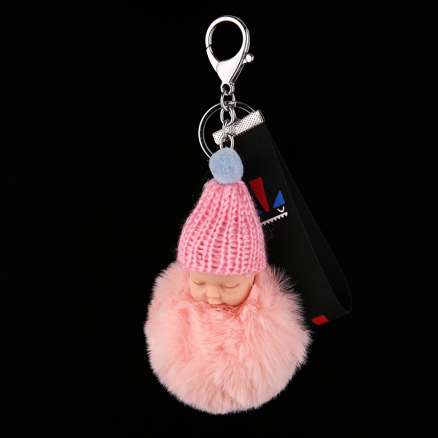 Wholesale Cute Sleeping Doll Plush Keychain Cartoon Plush Ball Pendant Trendy Decorative Accessory For Bag Charm Gift And Boutique Resale