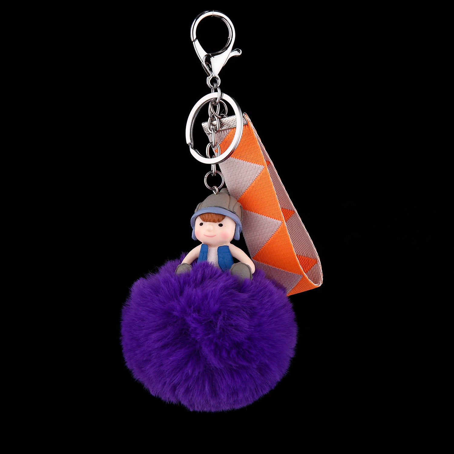 Wholesale Trendy Plush Doll Keychain Cute Keyring Pendant Car Key Accessory Bag Charm