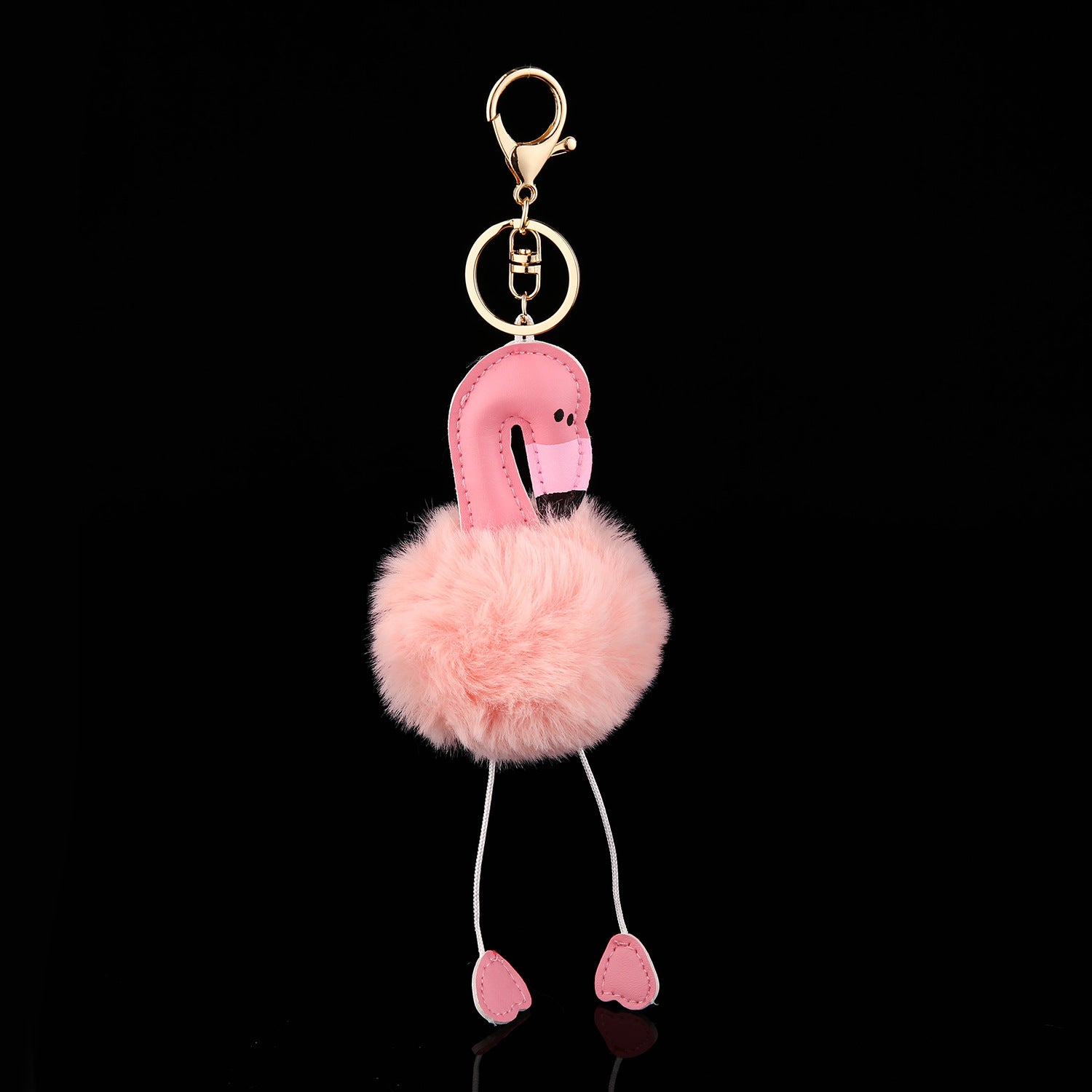 Wholesale Stylish Plush Flamingo Keychain Bag Charm Red Korean Cute Soft Girl Design Fashion Accessory Gift