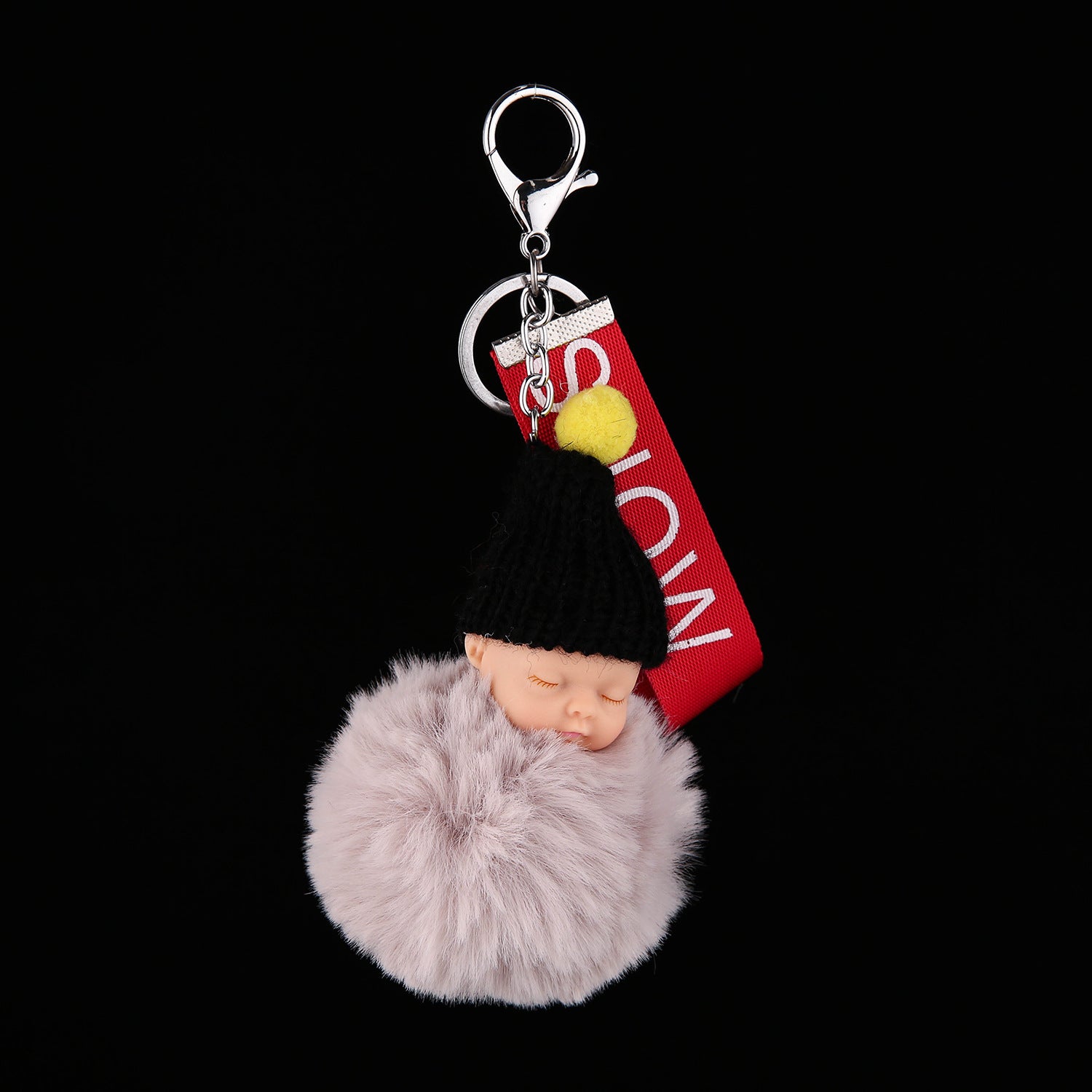 Wholesale Cute Sleeping Doll Plush Keychain Cartoon Plush Ball Pendant Trendy Decorative Accessory For Bag Charm Gift And Boutique Resale