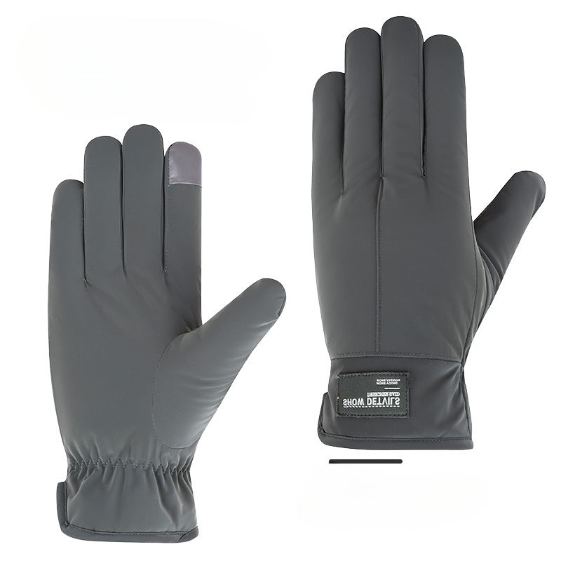 Wholesale Men's Winter Cloud Fleece Warm Cycling Reflective Waterproof Windproof Ski Gloves