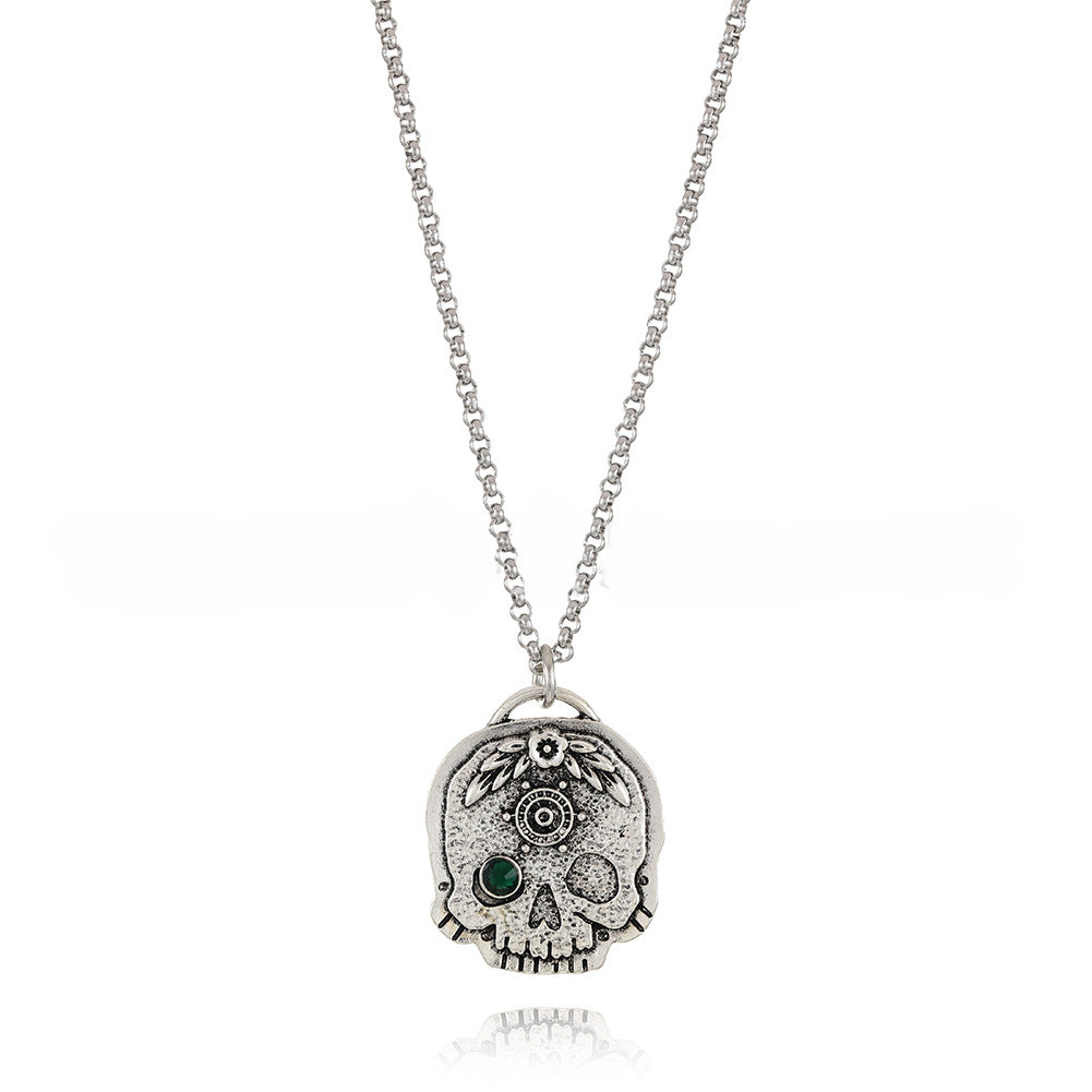 Wholesale New Skull Pendant Alloy Necklace