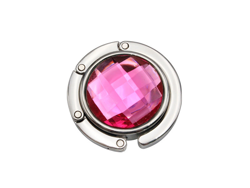 Wholesale Round Acrylic Hook Student Table Hook Crystal Bag Hanger