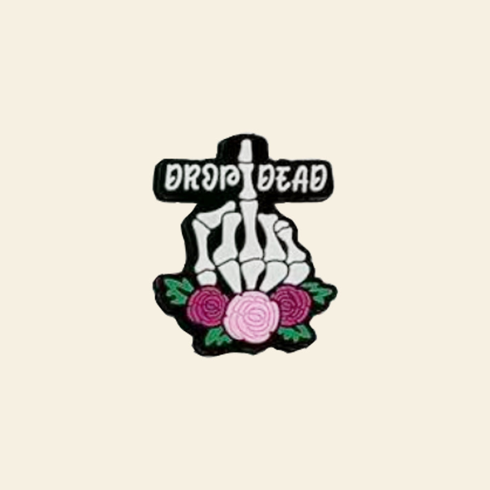 Wholesale 10 PCS Cartoon Rose Letter Silicone Beads