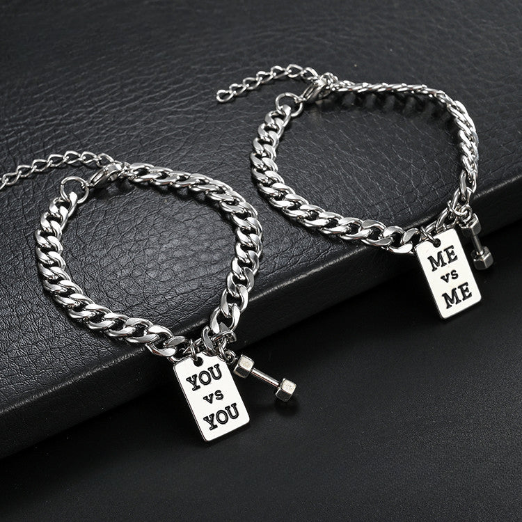 Wholesale Dumbbell Men's Bracelets