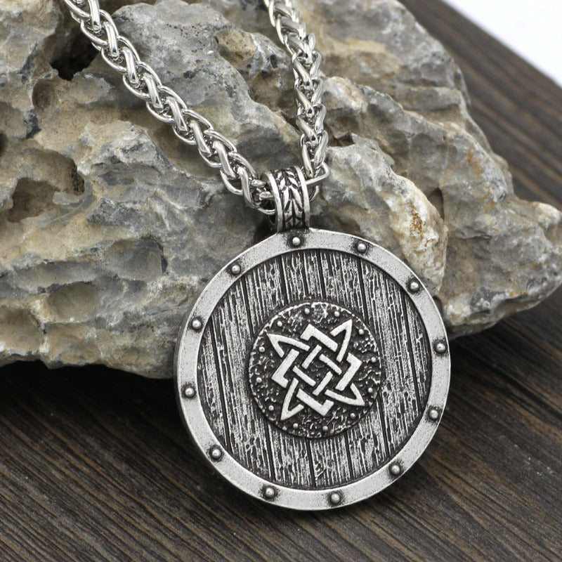 Wholesale Nordic Norse Mythology Viking Slavic Double-sided Men's Necklaces