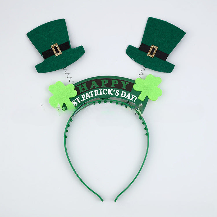 Wholesale 10pcs St. Patrick's Day Plastic Headbands