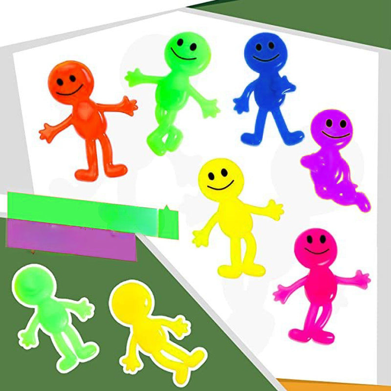 Wholesale TPR Expression Villain Pinch Happy Smiling Face Doll Elastic Stretch Decompression Lala Music Decompression Toy