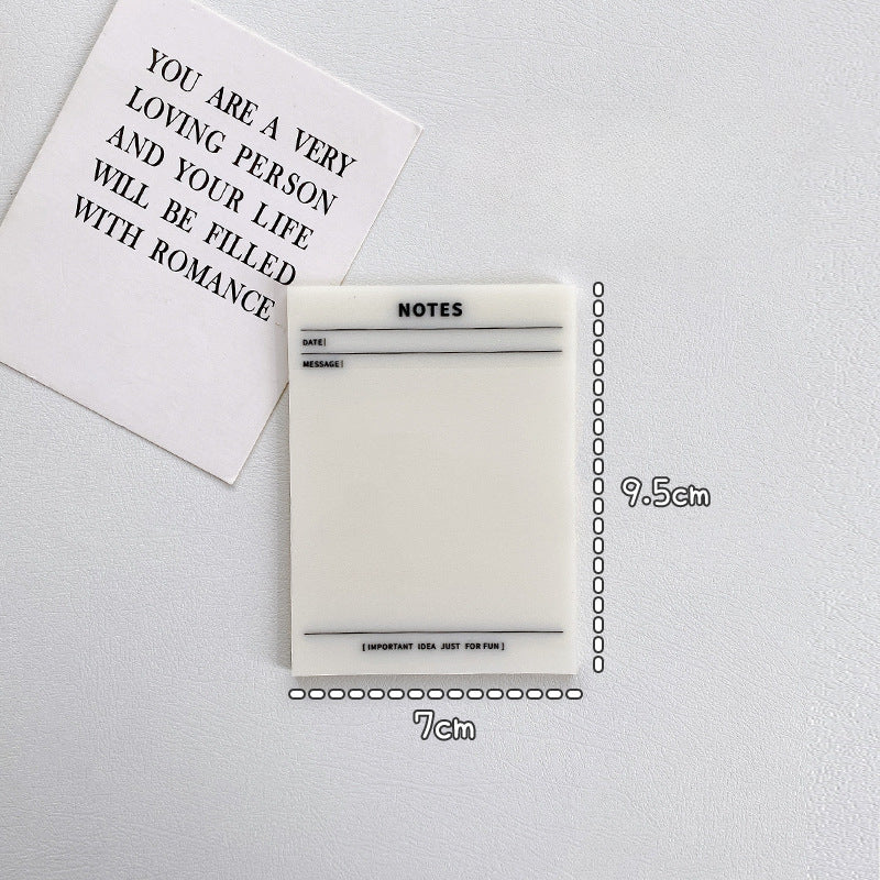 Wholesale Transparent Material Mesh Translucent Sticky Notes