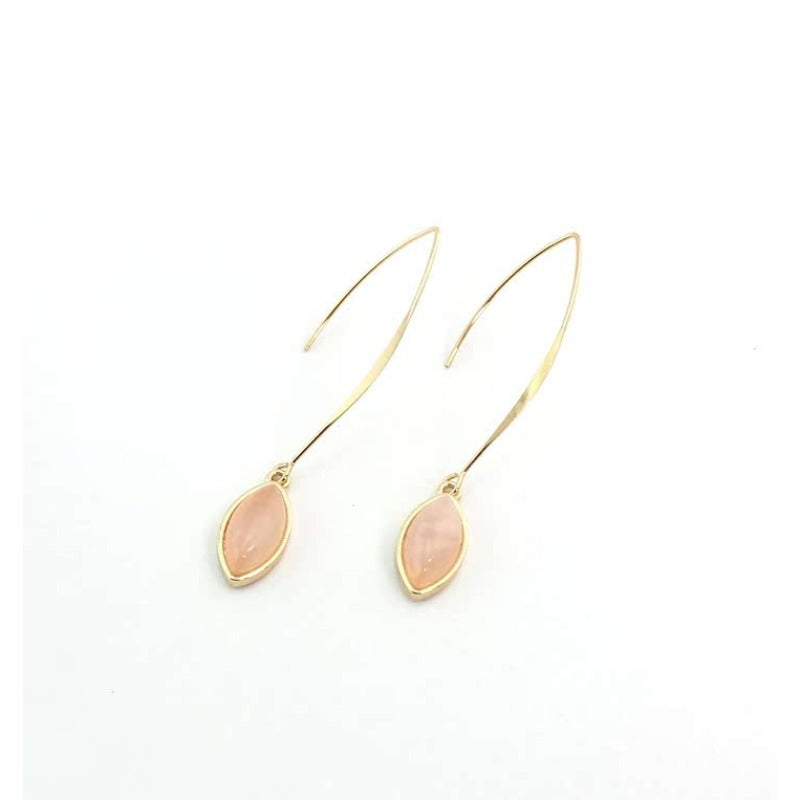 Wholesale Natural Stone Inlaid Drop Earrings