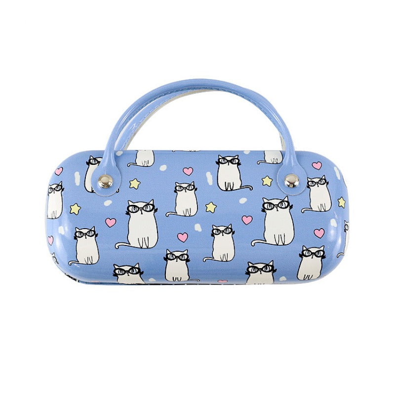 Wholesale Cute Cartoon Handheld Children's PU Glasses Boxes