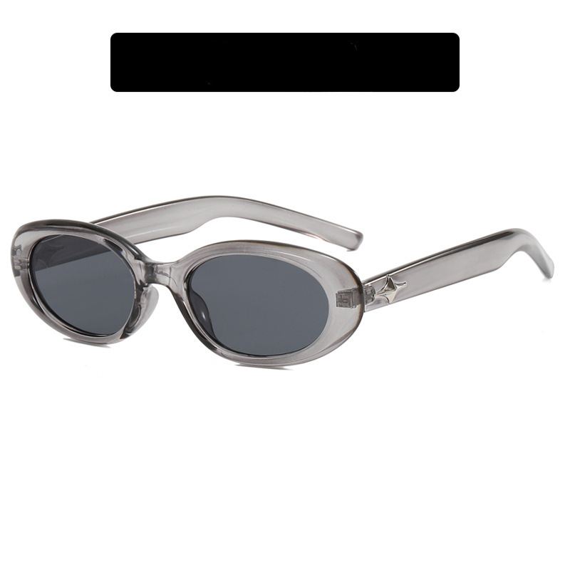 Gafas de sol de PC de marco pequeño ovalado por mayor estrella