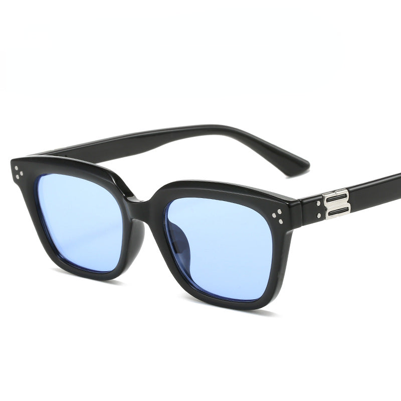 Wholesale Square Brown Small Frame PC Sunglasses