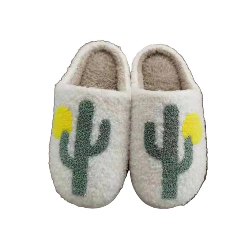 Wholesale Winter Cotton Slippers Home Moon Clock Warm Indoor Cotton Slippers