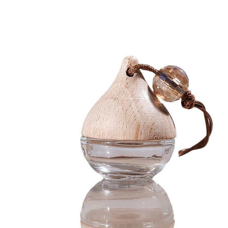 Wholesale Mini -transparent Glass Perfume Bottle Empty Bottle Car Pendant