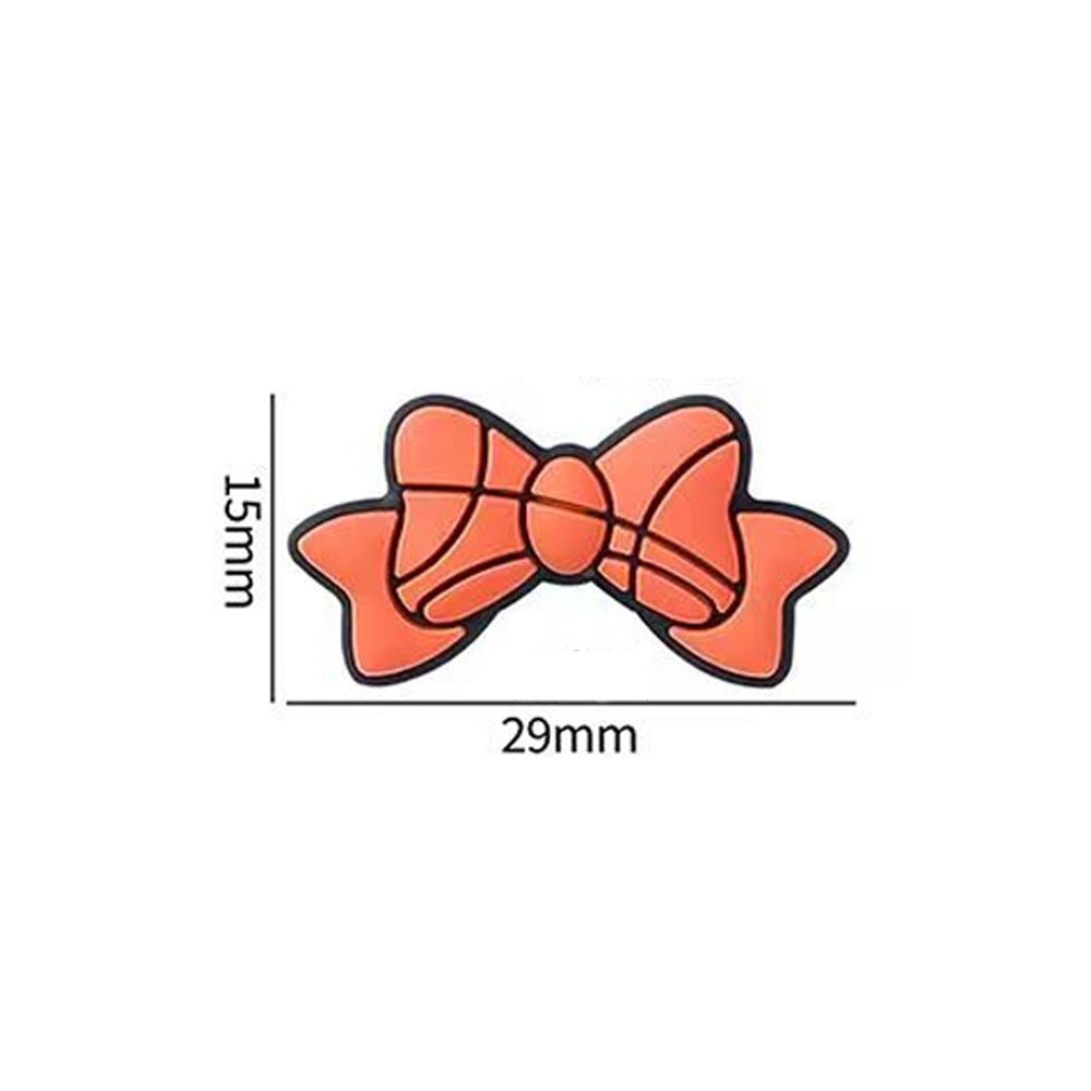 Wholesale 20pcs 3D Cartoon Bowknot Ball Pattern Silicone Beads