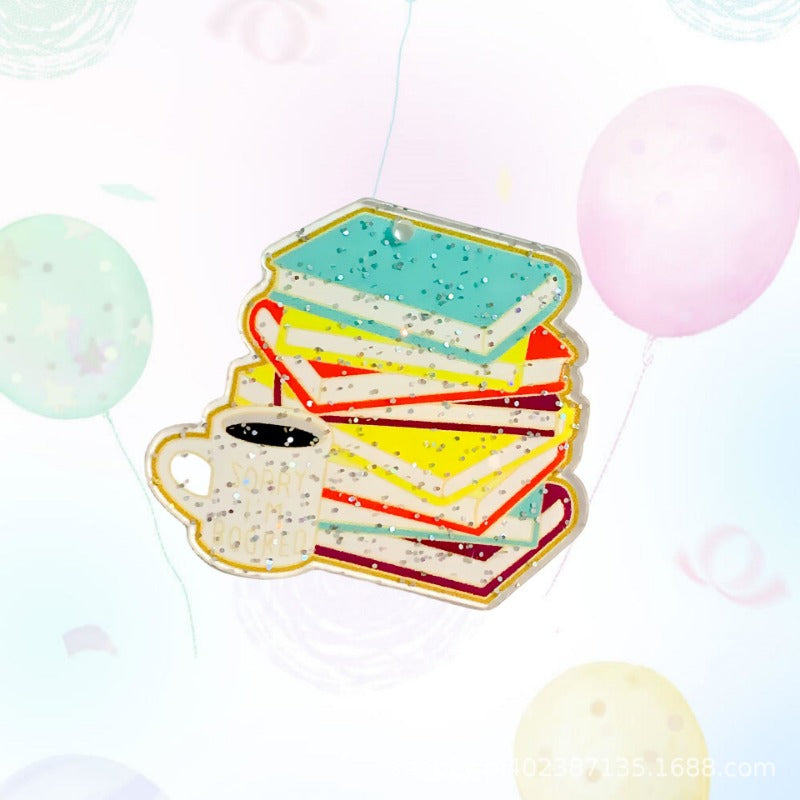 Wholesale 30pcs Acrylic Glitter Campus Style Graduation Season Accessories DIY Materials