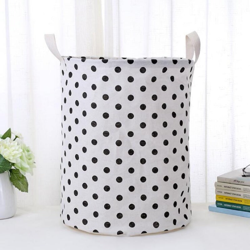Wholesale Cotton and Linen Large Capacity Foldable Storage Baskets