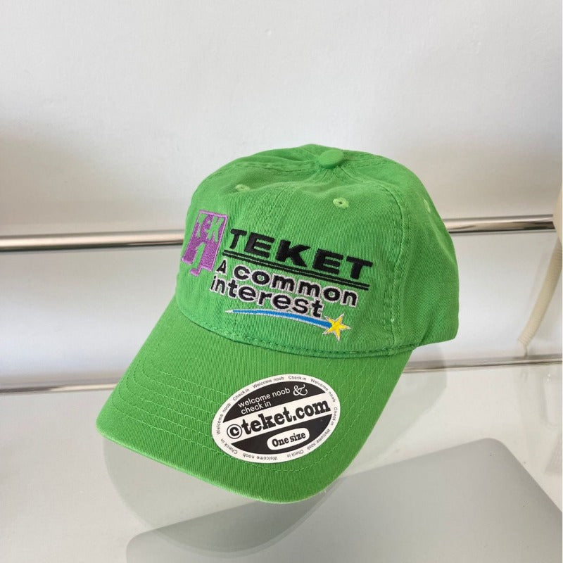 Wholesale Retro Letter Embroidery Soft Top Contrast Color Baseball Cap