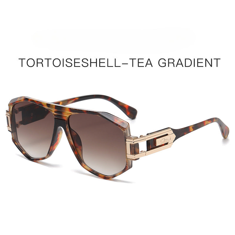 Wholesale New Polygon Large Frame Aviator Men's PC Sunglasses