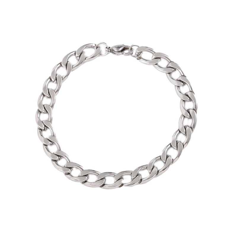 Wholesale Light Luxury Simple Hip Hop Titanium Steel Bracelet