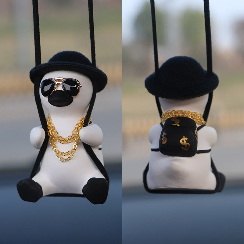 Wholesale Swing Duck Car Mounted Fragrance Expanding Stones Pendants